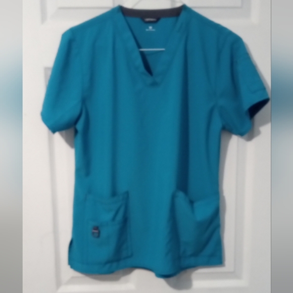 Carhartt Turquoise V-Neck Top - Picture 1 of 6